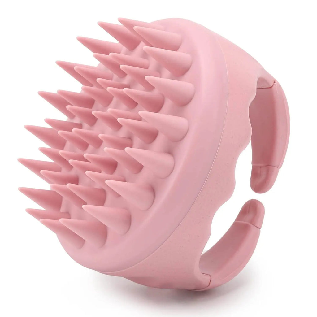 Brosse de massage du cuir chevelu en silicone pour le lavage des cheveux et l'élimination des pellicules .